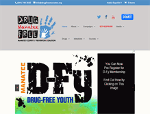 Tablet Screenshot of drugfreemanatee.org